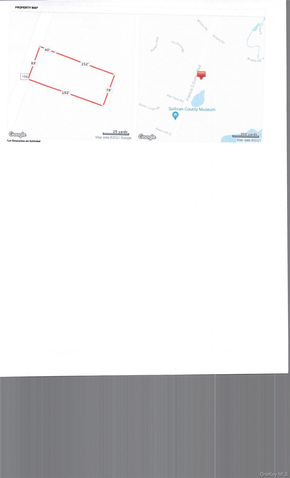 Map / location of property area
