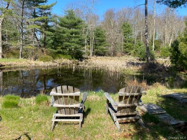 Private pond on the property