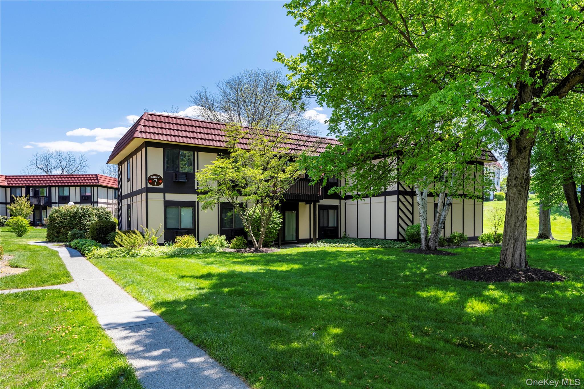 Lush grounds surrounding building 7