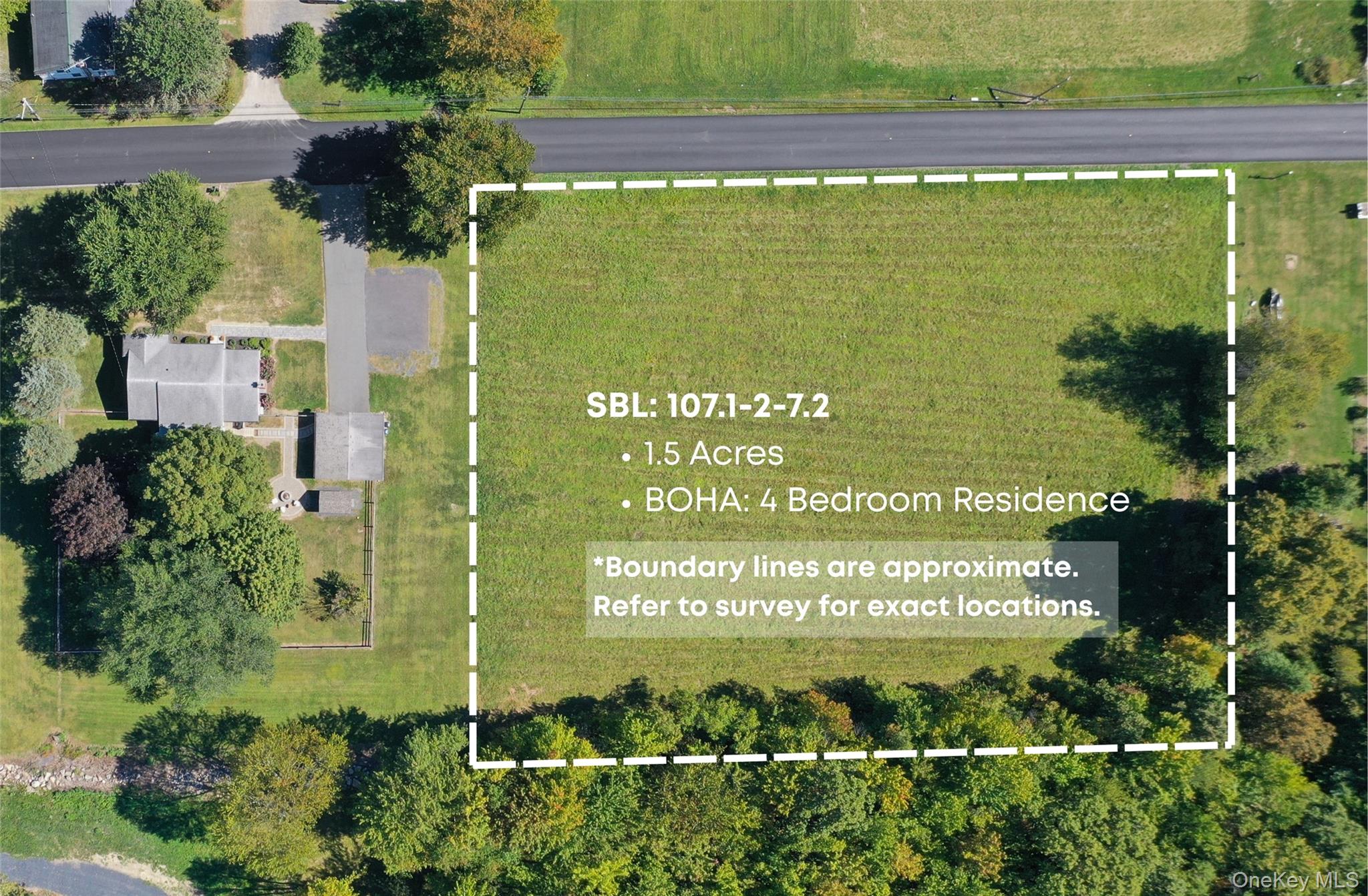 Approximate boundary lines