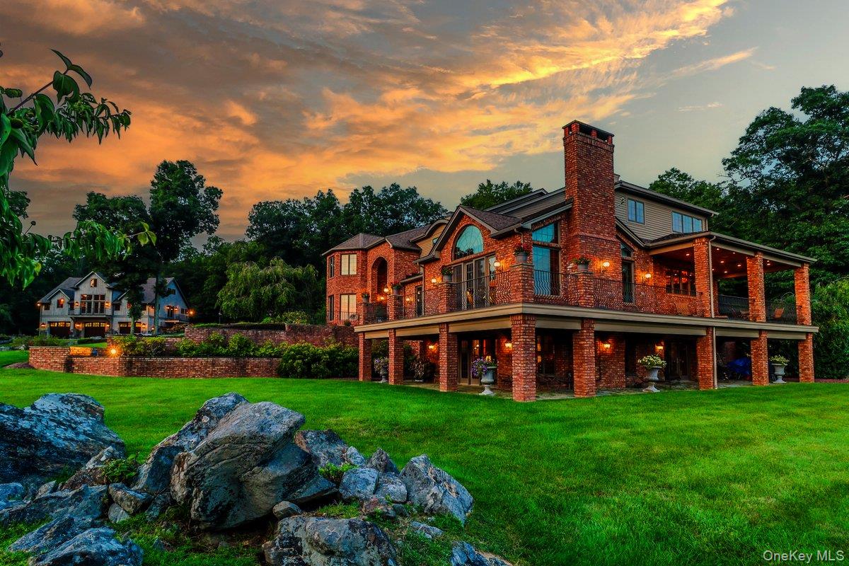 House at dusk